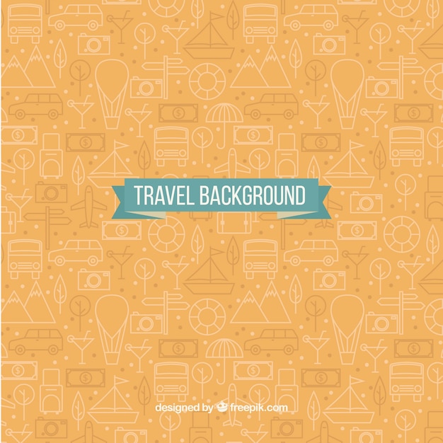 Travel pattern background