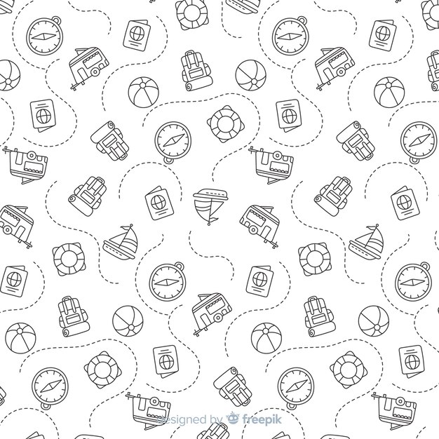 Travel pattern background