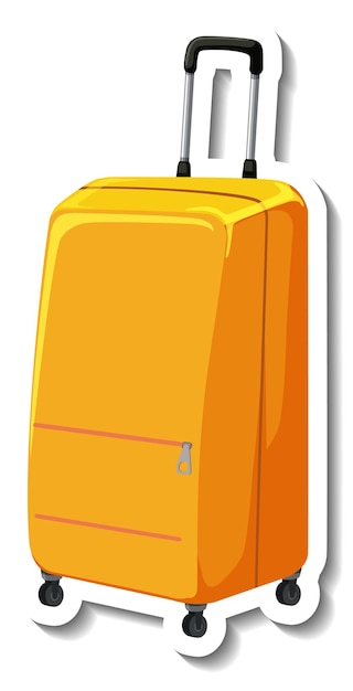 ホイール漫画ステッカー付き旅行プラスチックスーツケース