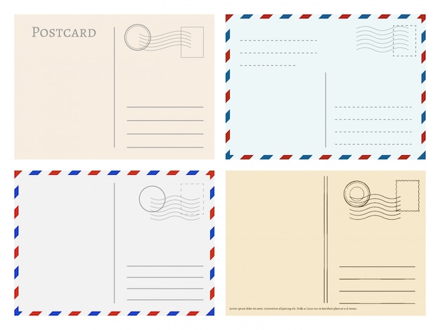 Travel postcard templates