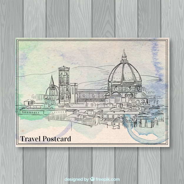 Travel postcard