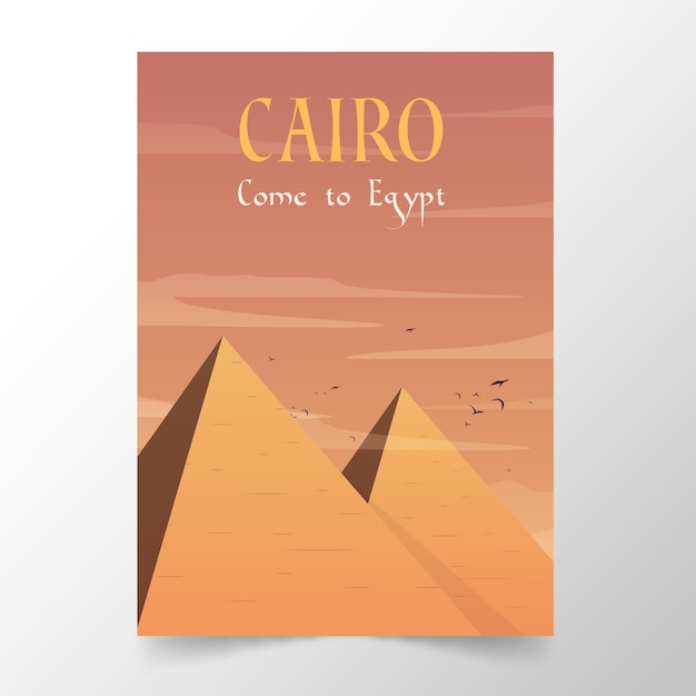 Travel poster template