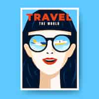 Free vector travel poster template