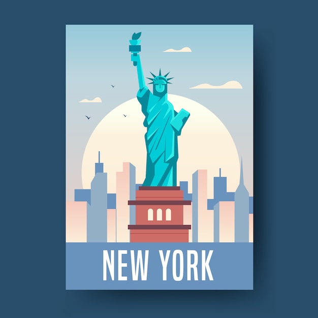 Travel poster template