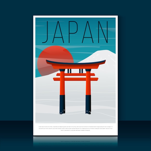 Free vector travel poster template