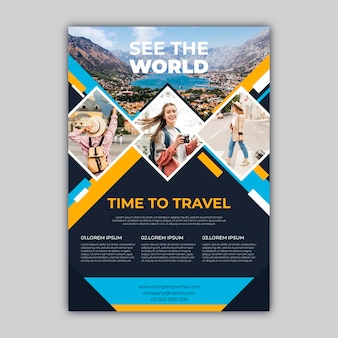 Travel sale flyer template