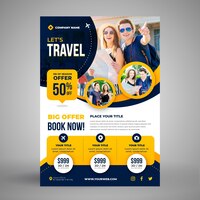 Travel sale flyer template