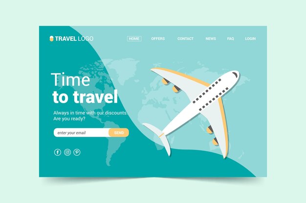 Travel sale landing page