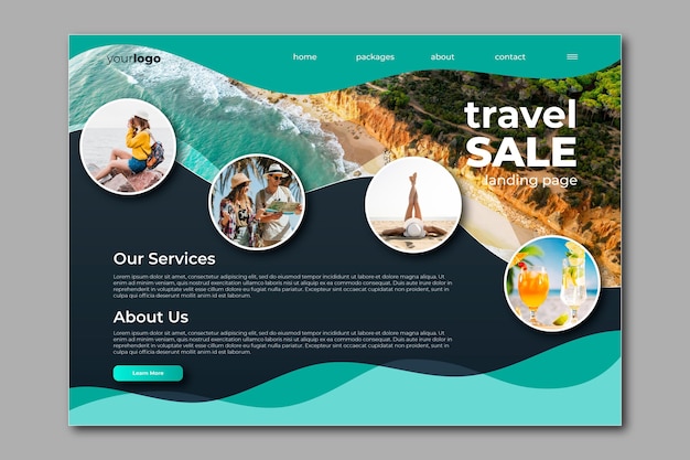 Travel sale landing page