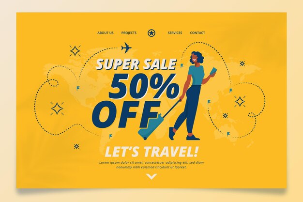 Travel sale - landing page