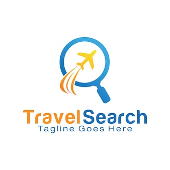 旅行​検索​の​ロゴデザインテンプレート