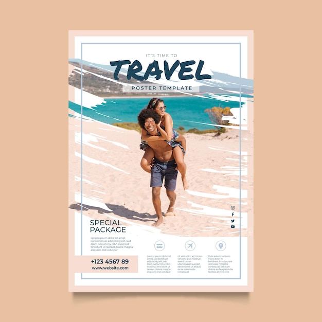 Free vector travel special package template