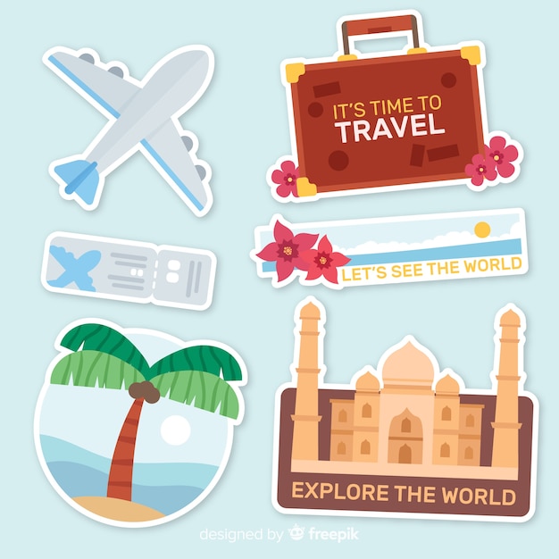 Travel sticker collection