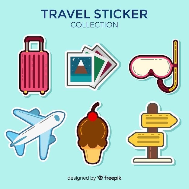 Travel sticker collection