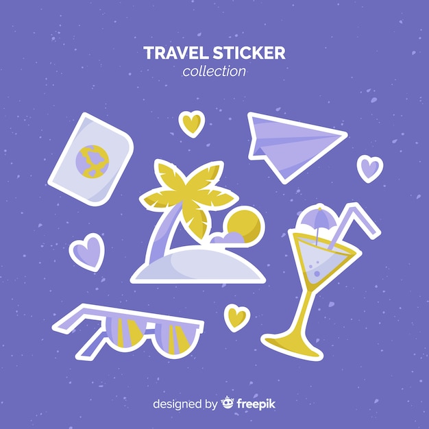 Travel sticker collection