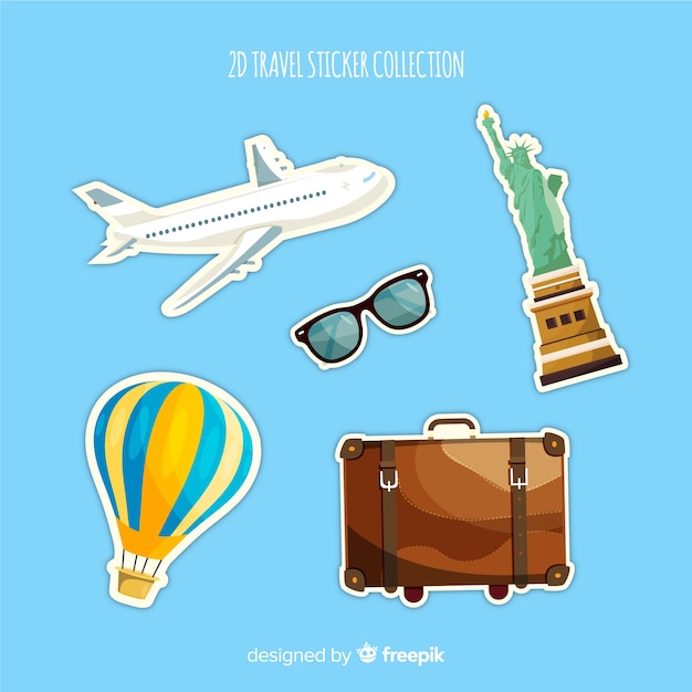 Travel sticker collection