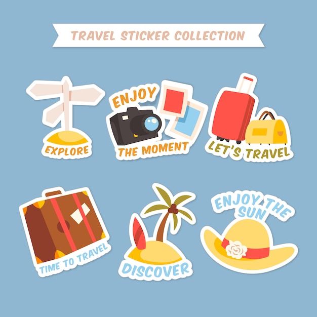 Travel sticker collection