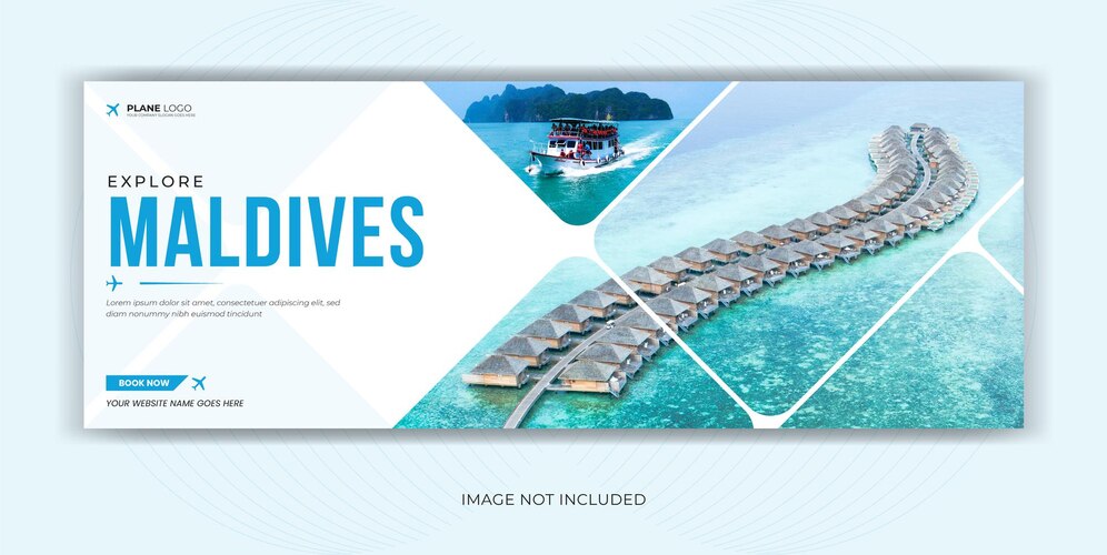  Travel tour agency social media facebook cover banner Premium Vector