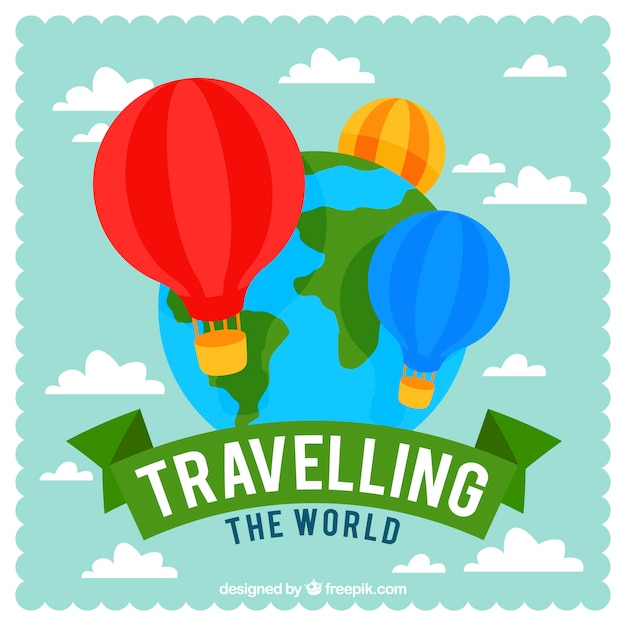 Travel the world background