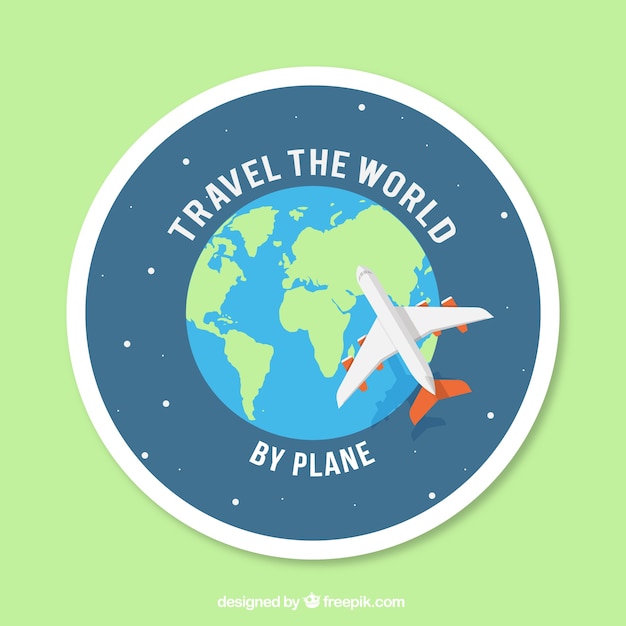 Free vector travel the world