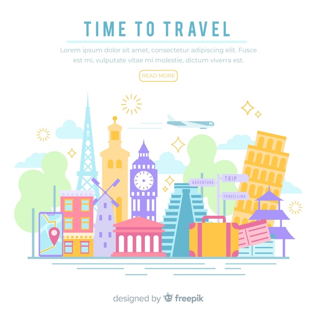 Free vector travel