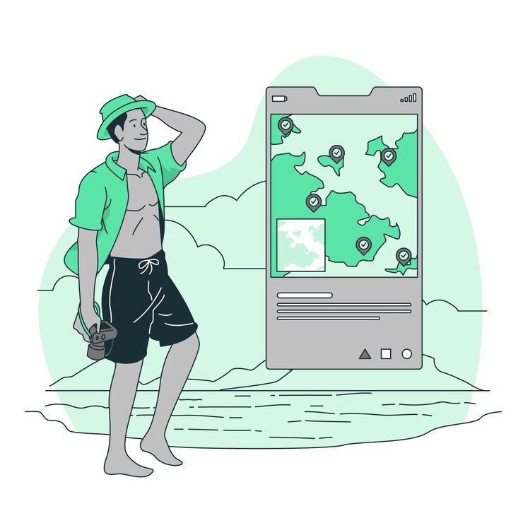 Free Vector travelers concept illustration