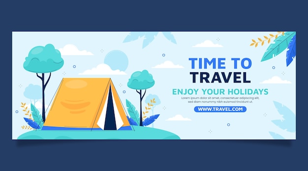 traveling adventure facebook cover template