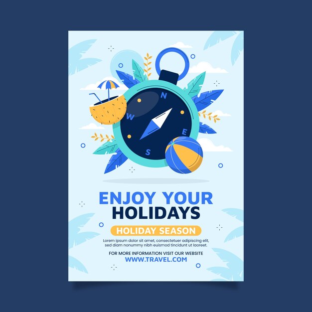 traveling adventure poster template