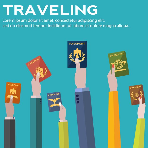 Traveling background design