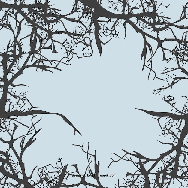 Free vector tree branches background