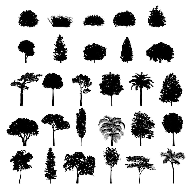 Free vector tree collection