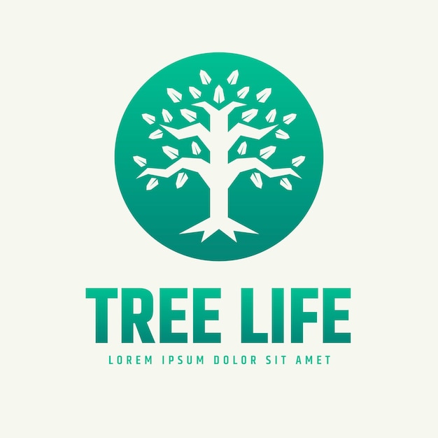 Tree life logo template Free Vector