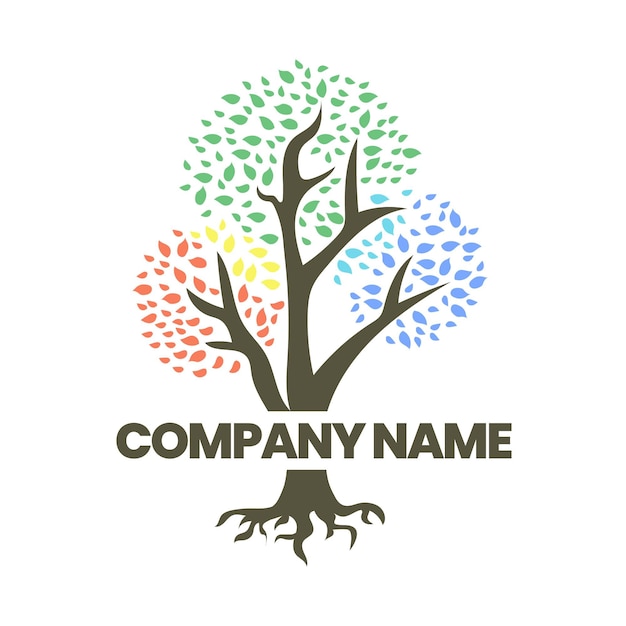 Tree life logo template