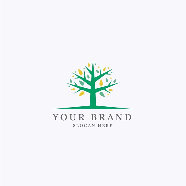 Tree life logo template