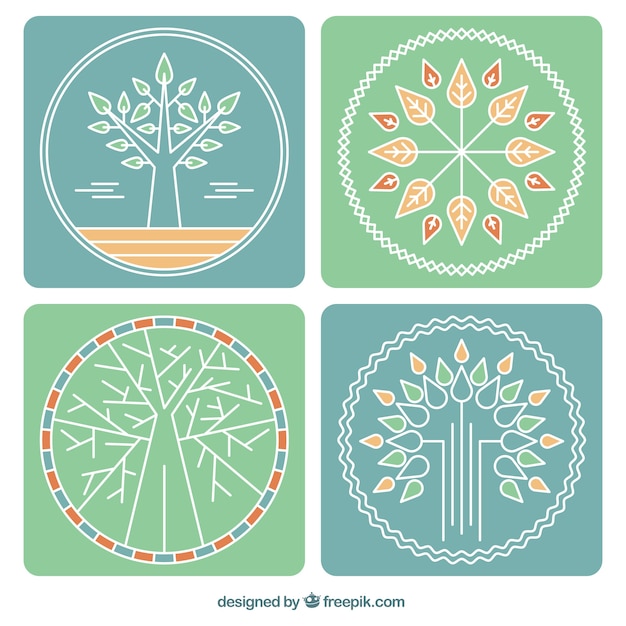 Tree logos collection