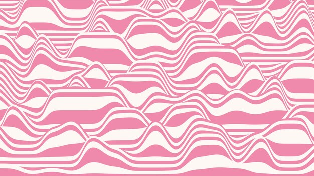 Trendy 3D lollipop stripes distorted backdrop
