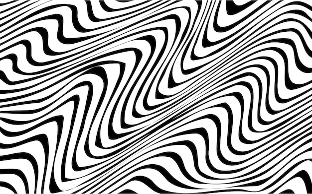 Free vector trendy abstract wavy backgrounds seamless striped patterns diagonalverticaldeformed lines and ripples geometry optical effects fashion print for textile and fabric