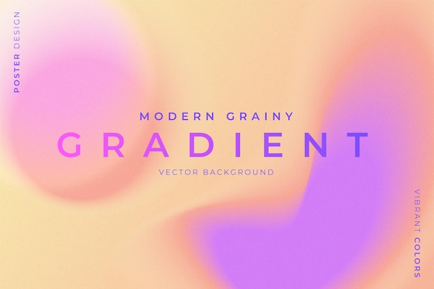 Free vector trendy grainy background with vibrant colors