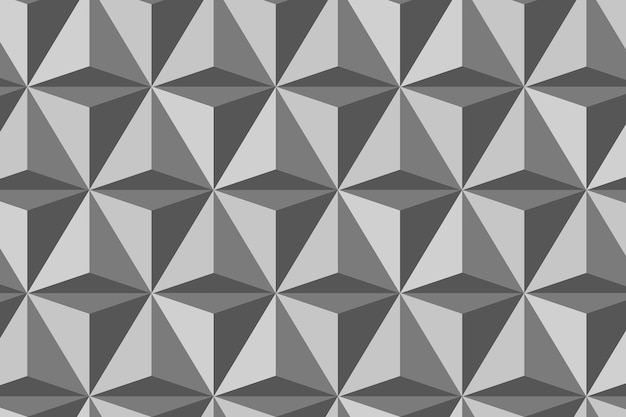 Free vector triangle 3d geometric pattern vector grey background in modern style