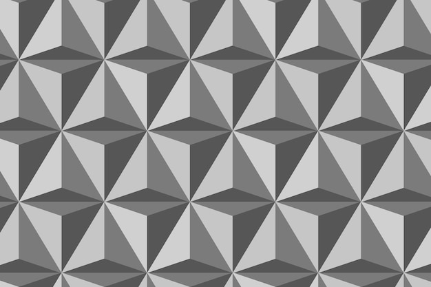 현대적인 스타일의 삼각형 3D 기하학적 패턴 벡터 회색 배경