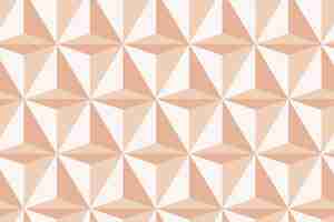 Free vector triangle 3d geometric pattern vector orange background in abstract style