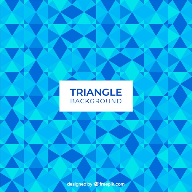 Triangle background in blue color