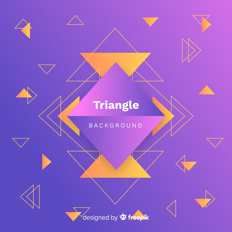 Free Vector triangle background