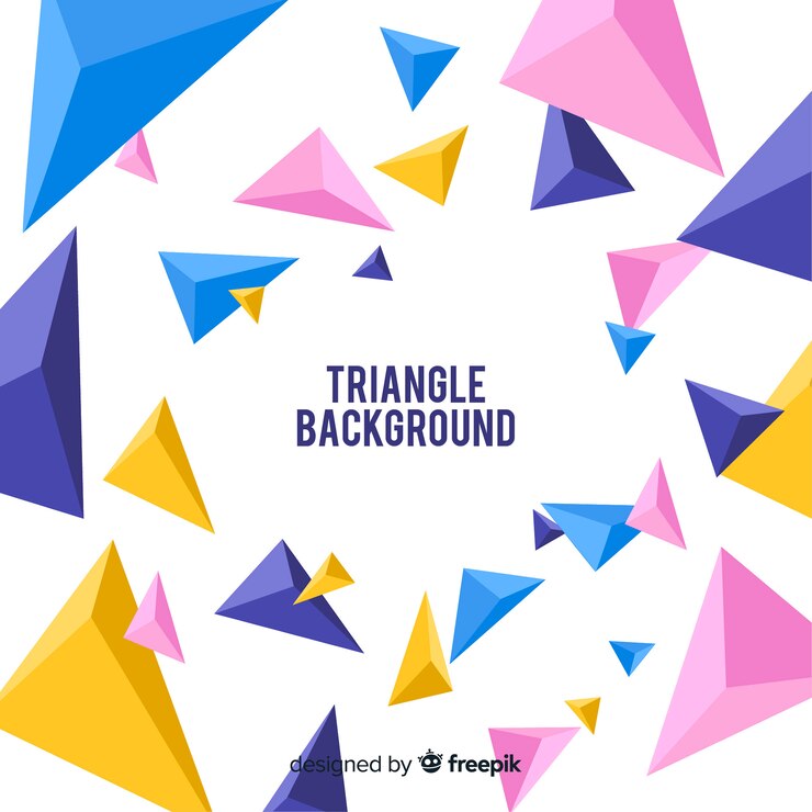 Free Vector triangle background