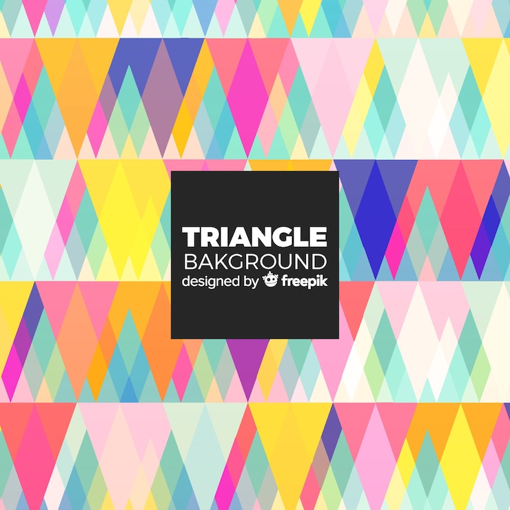 Free Vector triangle background