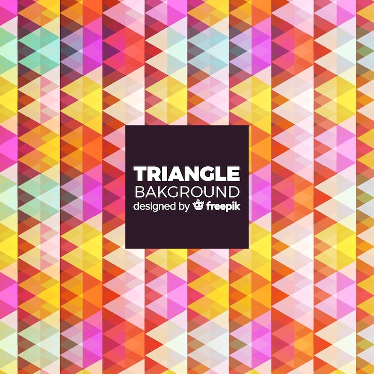 Free Vector triangle background