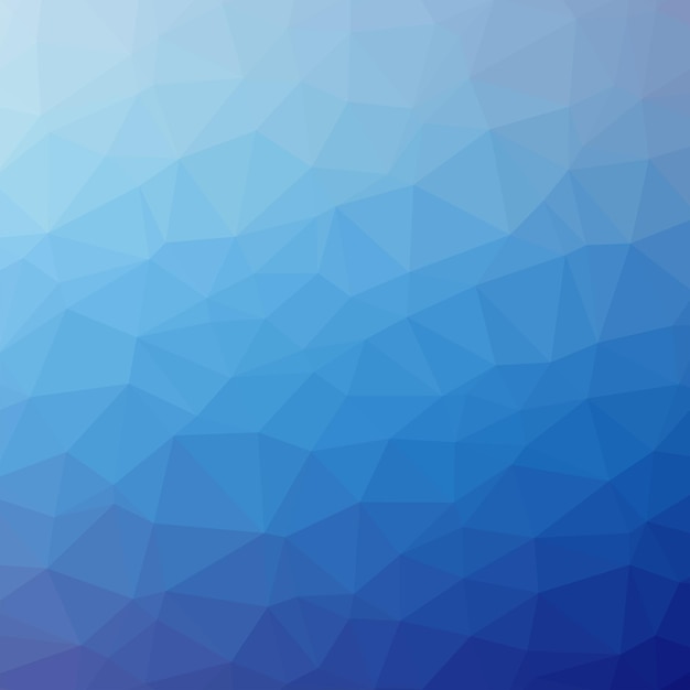 Triangle blue polygonal pattern background