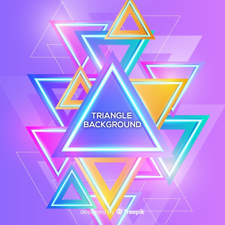 Free Vector triangle brackground