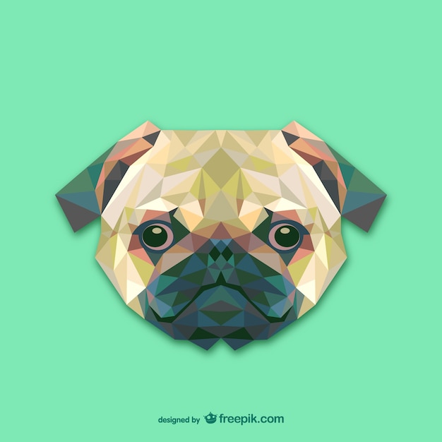 Triangle dog design