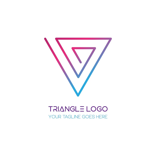 Vettore gratuito logo triangolo